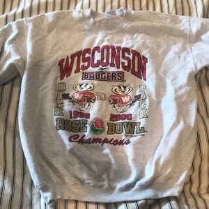 Reebok Vintage Wisconsin Rose Bowl Crewneck